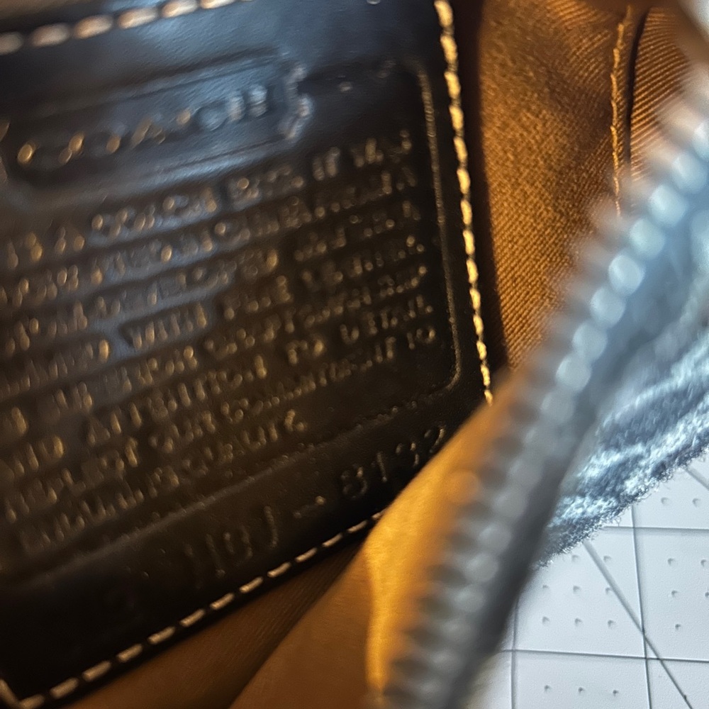 Coach Vintage Wool Mini Black and Gray Signature Bag - Picture 8 of 11